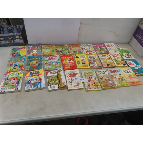 Assorted Comics – Qty 26 (Walt Disney, Casper, Archie, Family Circus and More)
