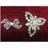 Image 4 : 3 Coro Rhinestone Brooches, 2 Vendome Necklaces, Ring, and 4 Rhinestone Brooches