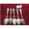 Image 1 : Birks EPNS Famous Faces Teaspoons – Qty 5