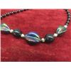 Image 5 : Necklaces – Coral, Bone, Black Iridescent and Green Beads, Shell Necklaces w/ Matching Earrings