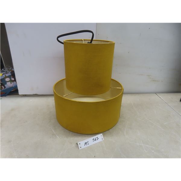 Vintage Hanging Fabric Lamp