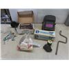 Image 1 : Welding Helmet, Door Closer, Strip Nails, Electrical Male End Plugs, Gloves, Bolts and More