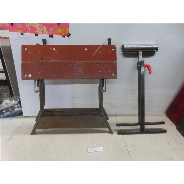 Workmate Bench and Adjustable Bench Roller Stand