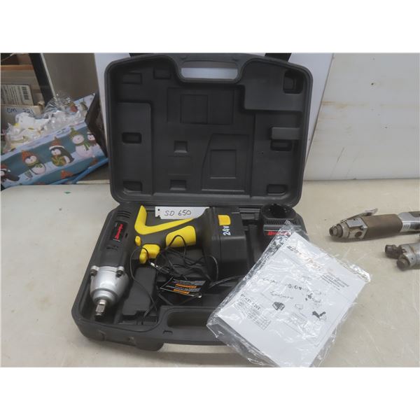 Dura Max Cordless 24V Impact Wrench w/ Charger, Battery, and Hard Case
