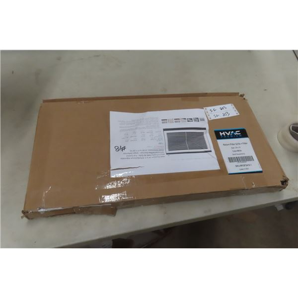 HVAC Ceiling Grille and Filter – 24" x 10"