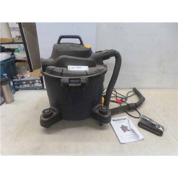 MasterVac Shop Vac – 6½-Gallon, 9-Amp, w/ Hose and Manual
