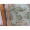 Image 3 : Framed "Maui Discovered" Vintage Coloured Cartographic Map of the Hawaiian Islands – 21" x 27"