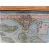 Image 4 : Framed "Maui Discovered" Vintage Coloured Cartographic Map of the Hawaiian Islands – 21" x 27"