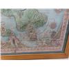 Image 7 : Framed "Maui Discovered" Vintage Coloured Cartographic Map of the Hawaiian Islands – 21" x 27"