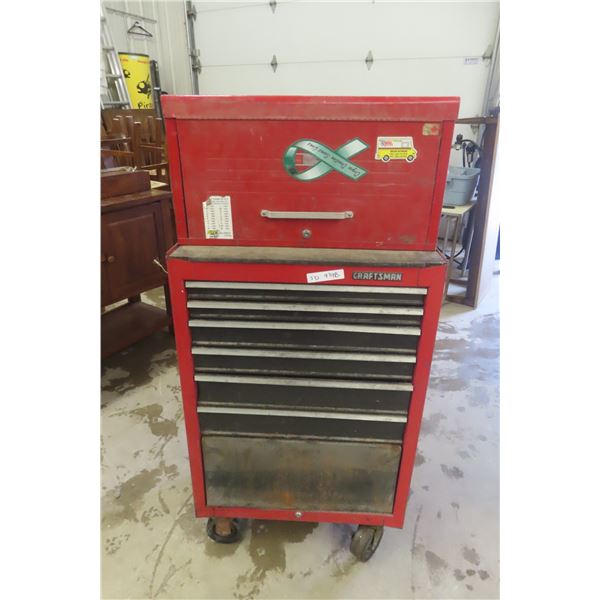 Craftsman Rolling Tool Cabinet – 2-Piece, 55" x 26½" x 17"