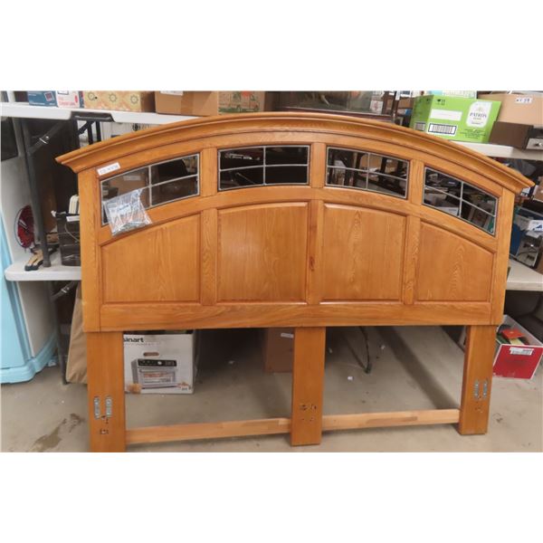 Oak Headboard – 80" Wide