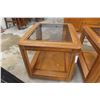 Image 6 : 3-Piece Coffee Table – 10" x 55" x 25" and End Tables – Qty 2, 21" x 22" x 26"