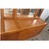 Image 6 : 4-Piece Oak Bedroom Set – Dresser 29" x 66" x 18" and Tri Mirror 45" x 51" +