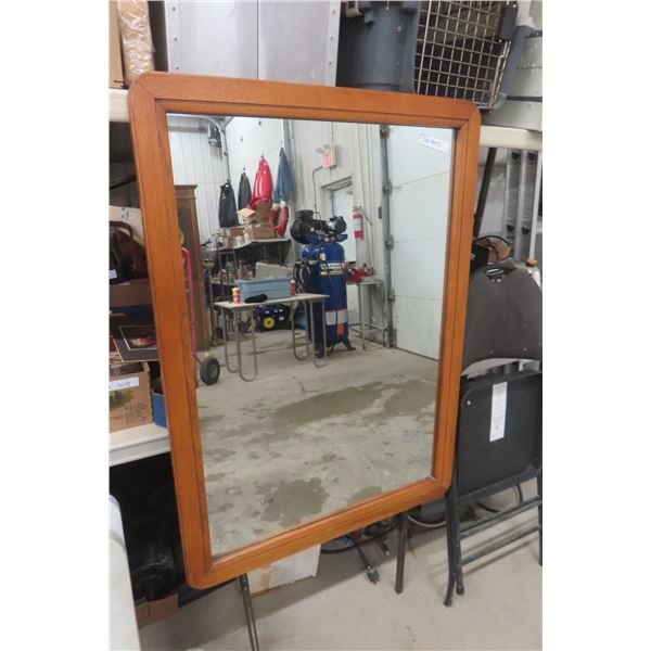 Oak Framed Mirror – 30" x 44"