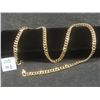 Image 1 : New 14K Gold Plated 7.5mm Cuban Link Necklace — 24" Long