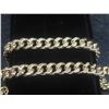Image 2 : New 14K Gold Plated 7.5mm Cuban Link Necklace — 24" Long