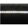 Image 2 : New Platinum Plated 4.0mm Princess Cut Simulated Diamond (C2) Tennis Bracelet — 7–8" Adjustable