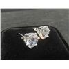 Image 6 : New 925 Sterling Silver 3.0ct Each Simulated Diamond (C2) Stud Earrings — White Gold Overlay