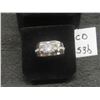 Image 1 : New Platinum Plated 1.0ct Simulated Diamond (C2) Man's Ring — Resizeable