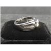 Image 3 : New Platinum Plated 1.0ct Simulated Diamond (C2) Man's Ring — Resizeable