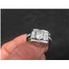 Image 7 : New Platinum Plated 1.0ct Simulated Diamond (C2) Man's Ring — Resizeable