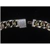 Image 3 : New 14K Gold Plated 9.0mm Cuban Link Bracelet — 9" Long