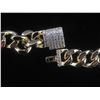 Image 4 : New 14K Gold Plated 9.0mm Cuban Link Bracelet — 9" Long