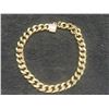 Image 5 : New 14K Gold Plated 9.0mm Cuban Link Bracelet — 9" Long