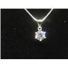 Image 2 : New 925 Sterling Silver 1.0ct Moissanite Lab Diamond Solitaire Necklace — VVS1 — GRA Report
