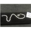 Image 1 : New Platinum Plated 4.0mm Rope Bracelet — 8" Long