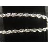 Image 2 : New Platinum Plated 4.0mm Rope Bracelet — 8" Long