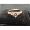 Image 4 : New 18K Gold Plated 0.8ct Simulated Diamond (CC2) Chanel Ring — Size 7