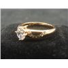 Image 5 : New 18K Gold Plated 0.8ct Simulated Diamond (CC2) Chanel Ring — Size 7