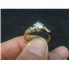 Image 6 : New 18K Gold Plated 0.8ct Simulated Diamond (CC2) Chanel Ring — Size 7