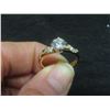 Image 7 : New 18K Gold Plated 0.8ct Simulated Diamond (CC2) Chanel Ring — Size 7