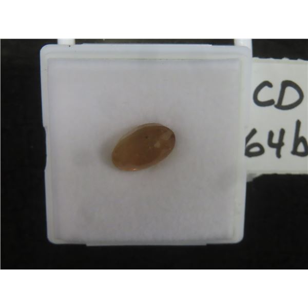 6.3ct Natural Imperial Topaz — Oval Cut — 9.7 x 12.8mm