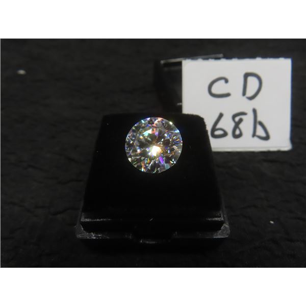 New 5.0 Carat Moissanite Lab Diamond — Round Brilliant Cut — GH — VVS1 — GRA Report