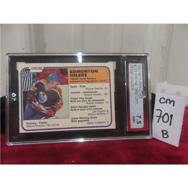 Graded Wayne Gretzky Edmonton Oilers Card