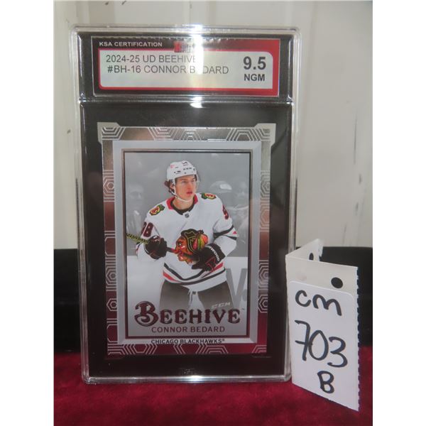 Graded Connor Bedard Chicago Blackhawks Card