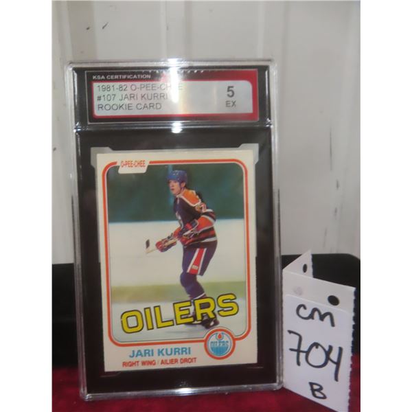 Graded Jari Kurri Rookie Card