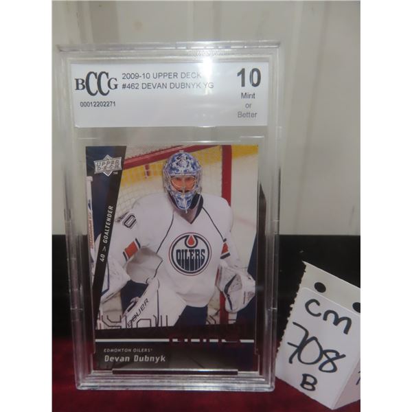Graded Devan Dubnyk Young Guns Rookie Card