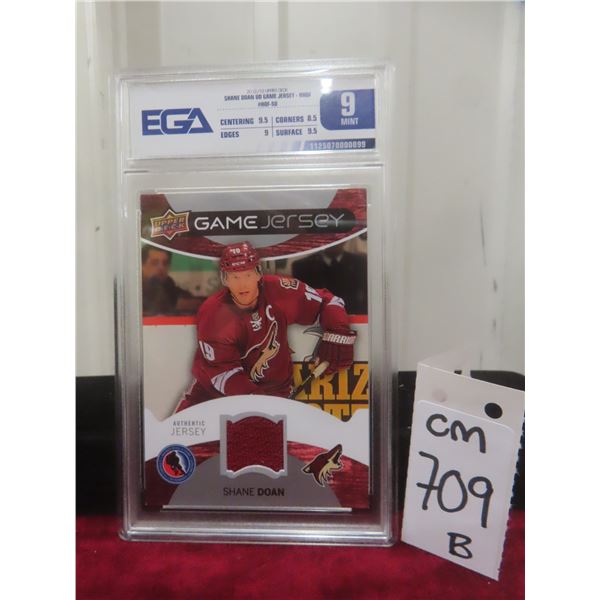 Graded Shane Doan Game Jersey Card