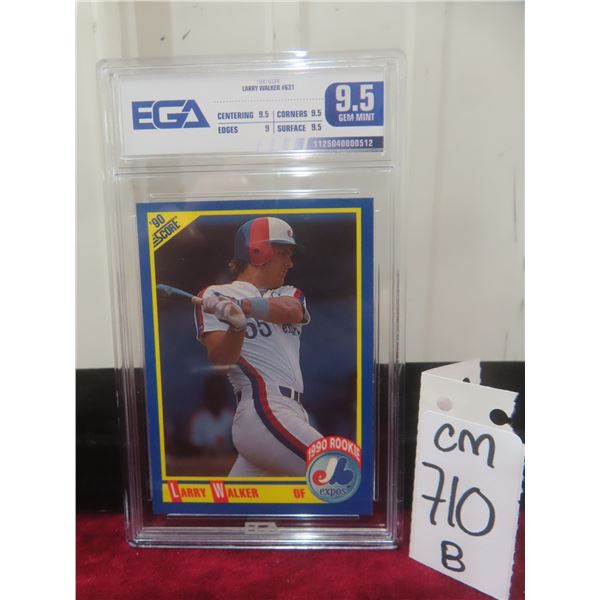 Graded Larry Walker Rookie Montreal Expos Card