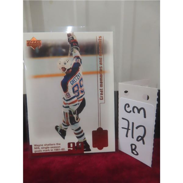 Wayne Gretzky Edmonton Oilers Card