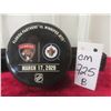 Image 1 : Official Winnipeg Jets vs. Florida Panthers Warm-Up Puck