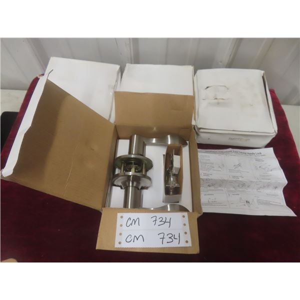 4 Stainless Steel Left-Handed Door Handles