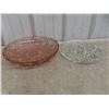 Image 9 : Crystal and Cut Glass — Pedestal Fruit Bowl, Covered Candy Dish, Serving Bowls, and Platters