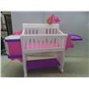 Image 1 : Doll Crib with Sink and High Chair — 26×32×11