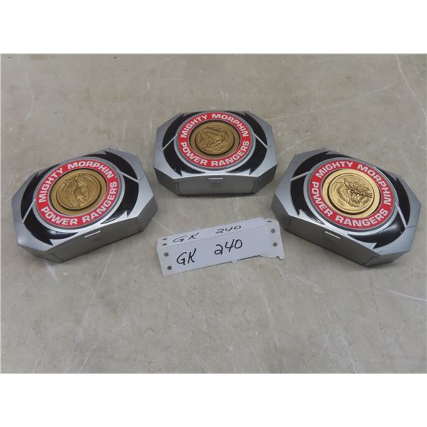 3 x 1995 Bandai Mighty Morphin Power Rangers Micro Morphin Playset
