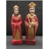 Image 5 : Five Heavy Figural Chess Pieces with Felt on the Bottoms — Tallest 9"